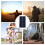 Pannello solare USB da 1W 6V nero 11x6cm impermeabile 7