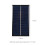 Pannello solare USB da 1W 6V nero 11x6cm impermeabile 6