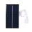 Pannello solare USB da 1W 6V nero 11x6cm impermeabile 1