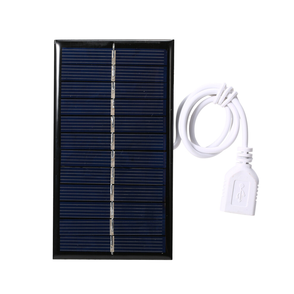 1W 6V Small Solar Panel With Usb Diy Polysilicon Silicon Solar Cell Waterproof Camping Portable Power Solar Panel For Power Bank Mobile Pho 7891322726869