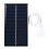 Pannello solare USB da 1W 6V nero 11x6cm impermeabile 4