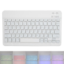 Clavier sans fil 110 mAh 10 pouces Blanc russe RGB