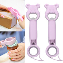 2 pezzi Apriscatole 4-in-1 Viola 21 cm Portatile Manuale