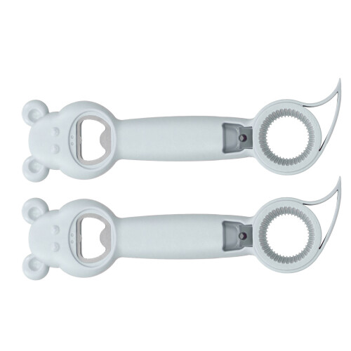 2 pezzi Aprilattine 4-in-1, Portatile, Grigio, 21 cm