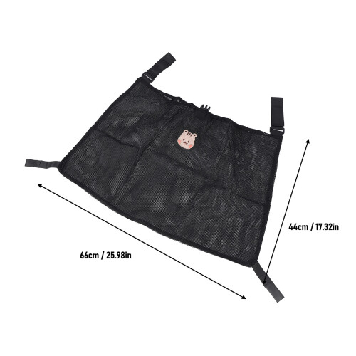 Squirrel Black Mesh Bag, Grande capacità, 44x66 cm 1