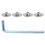 Charnière de douche biseautée 110x70x27mm 8-12mm inox 7