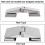 Charnière de douche biseautée 110x70x27mm 8-12mm inox 6