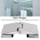 Charnière de douche biseautée 110x70x27mm 8-12mm inox 5