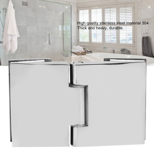 Charnière de douche biseautée 110x70x27mm 8-12mm inox 2