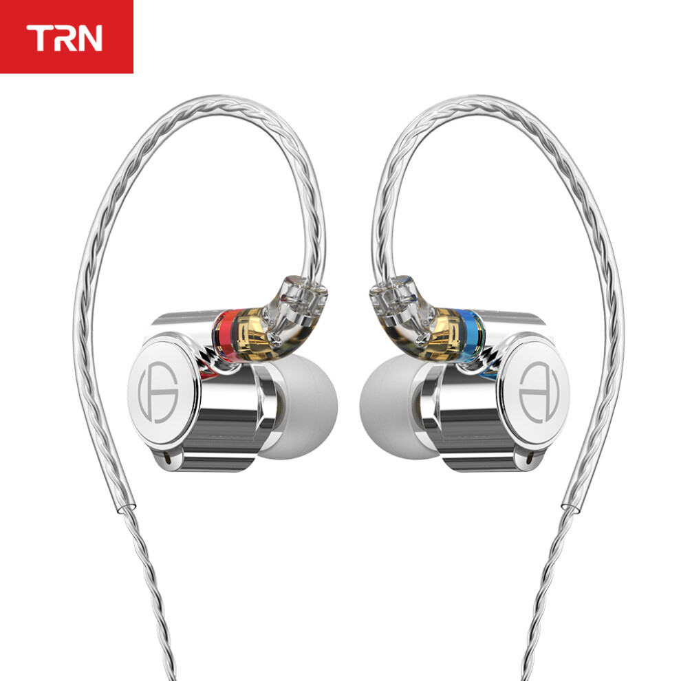 Trn Ta1 In Ear Earphone 1Ba+1Dd Dual Hybrid Driver Hifi Earphone Metal Headphone Earbud With Detachable Mmcx -Plated Cable Without Mi Silver 4201322729204