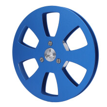 Rouleau de ruban 1/4in 5in en alliage d'aluminium 6-trous bleu