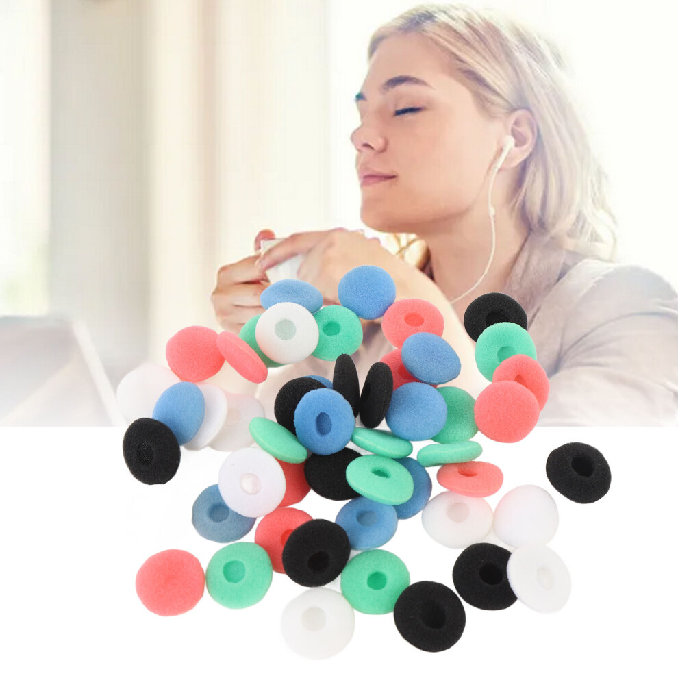 50Pcs Earbud Sponge Cover Blue Green 15Mm Noise Isolation Sponge Earbud Tip For Mp3 Mp4 Tablet Earphone Black/White/Red 5061322730131