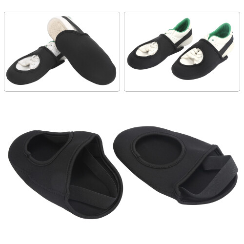 Couvre-orteils de vélo noirs réglables 57,0 g demi 2