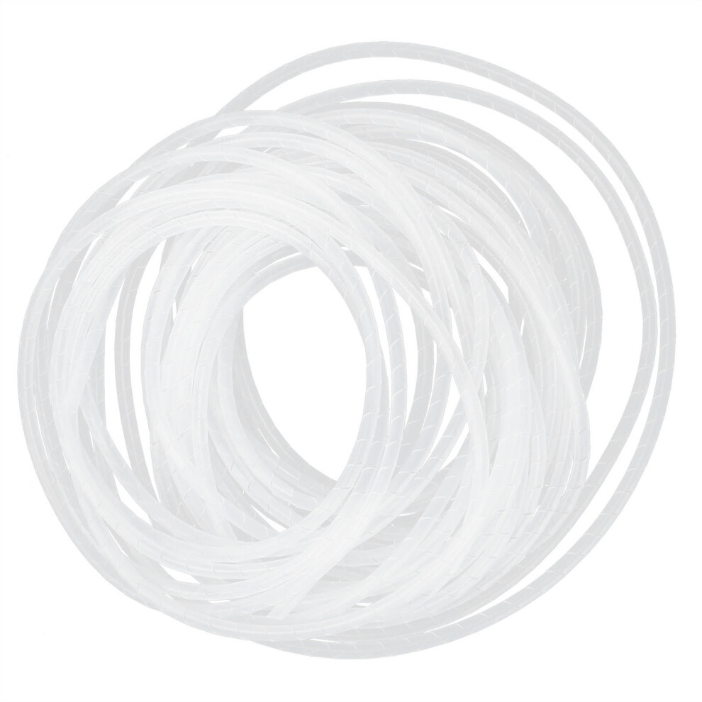 Spiral Wire Wrap Cord Sleeve Hose Flexible Cable Organizer Holder Management Whiteî¦30Â1.3Meters 6941322730258