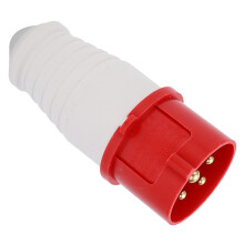 Spina industriale 16 A 4 poli 3P+E IP44 380-415 V ottone