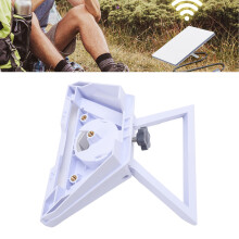 2 in 1 Satellite Dish Adapter Mount for 38.5mm Pipe ABS Metal Portable Outdoor Satellite Dish Mounting Kit with 1/4 Inch Adapter for Car Ro