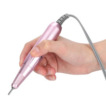 Manico trapano per unghie argentato 35000rpm 14x2.3cm