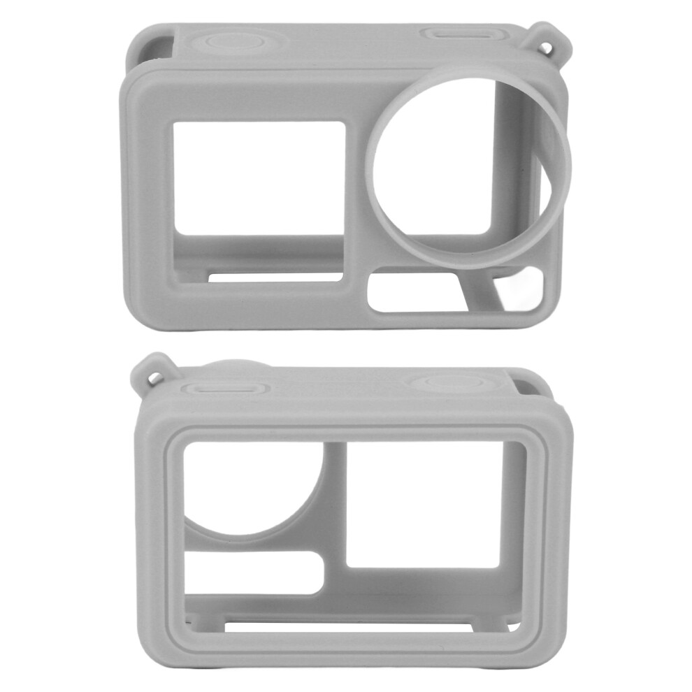 Silicone Case for Action 5 Pro Anti Collision Dust Proof Soft Silicone Camera Cover and Lens Cap with Hand Strap Gray-image-OPC-PHVZPQB-NEW