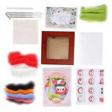Kit per feltro ad ago 214# Strawberry Panda un set