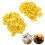 100 pezzi di etichette auricolari vuote taglia 1 TPU giallo 10