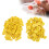 100 pezzi di etichette auricolari vuote taglia 1 TPU giallo 16