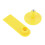 100 pezzi di etichette auricolari vuote taglia 1 TPU giallo 8
