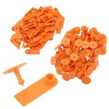 100 pièces étiquettes d'oreille en TPU vierges orange 10,5 oz chèvre