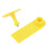 100 pezzi di etichette auricolari vuote taglia 1 TPU giallo 11
