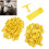 100 pezzi di etichette auricolari vuote taglia 1 TPU giallo 4