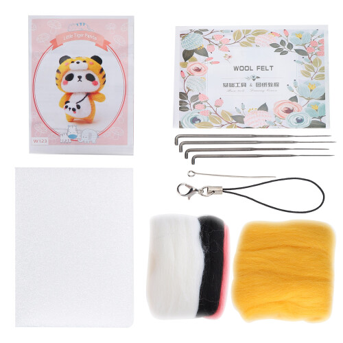 Kit di feltro ad ago Piccolo Tigre Un set di lana 1