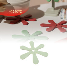Silicone Trivet Insulated Heat Resistant Anti Slip Flower Shape Hot Pot Mat for Dining Table