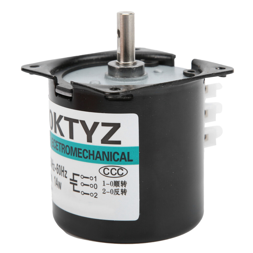 Ac Synchronous Motor 14W 2Way High Torsion Permanent Magnet Central Shaft Bracket Xd60ktyz(50Rpm/Min Ac110v) 8411322733057