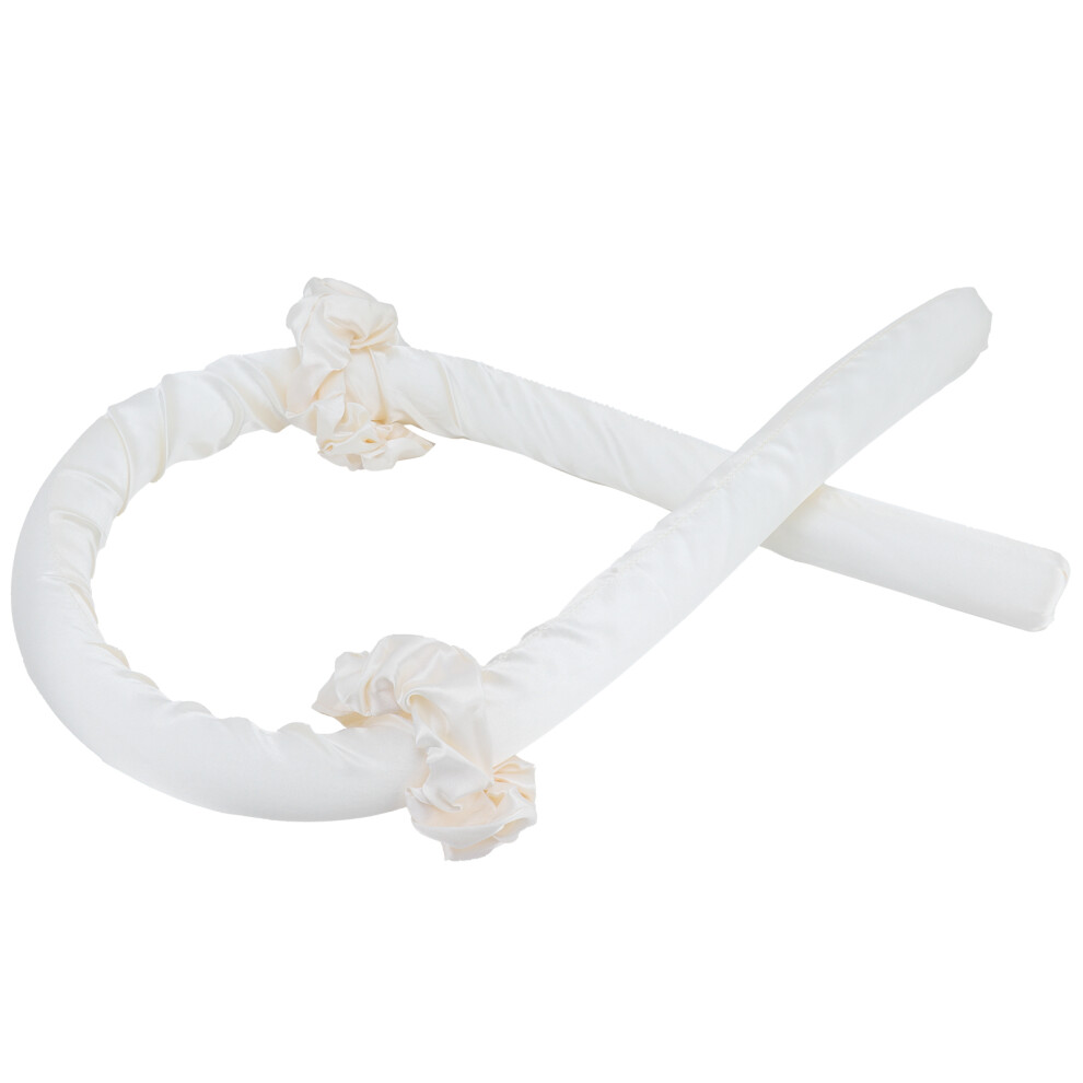 Heatless Hair Curler Foam Roller No Heat Curling Rod Headband with Hair Clip HairbandsYellow