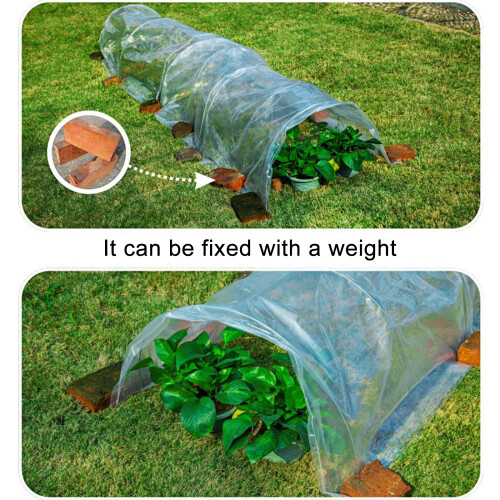 Kit di archi a tunnel per giardino da 5m, 40cm60cm, Verde 2