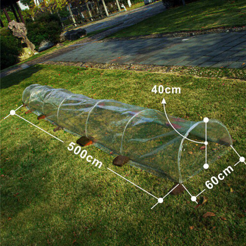 Kit di archi a tunnel per giardino da 5m, 40cm60cm, Verde 1