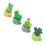 4 pièces de mini cactus en résine, décoration de bureau 10