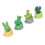 4 pièces de mini cactus en résine, décoration de bureau 7