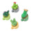 4 pièces de mini cactus en résine, décoration de bureau 11