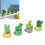 4 pièces de mini cactus en résine, décoration de bureau 1