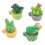 4 pièces de mini cactus en résine, décoration de bureau 6