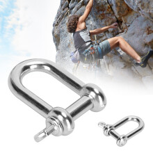 3 pezzi gancio a U in lega di zinco anello a D testa piatta 3 cm