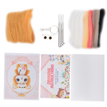 Needle Felting Wool Chemical Fiber Plush Doll Making DIY Material Needle Hand Made Craft(199# Dog )
