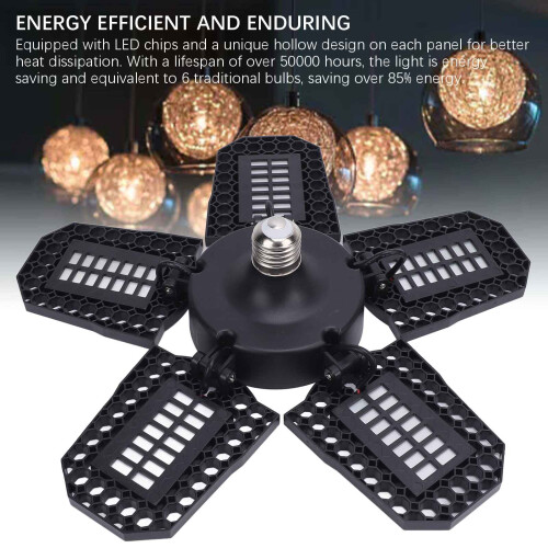 Lampada LED per garage 2994 lm 6 pannelli 6000K E27 2