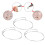 20 pezzi bracciale espandibile AntiRust 6,5 cm argento 16