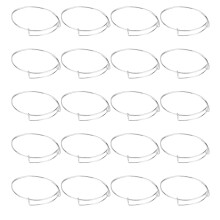 20 pezzi bracciale espandibile AntiRust 6,5 cm argento