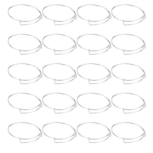 20 pezzi bracciale espandibile AntiRust 6,5 cm argento