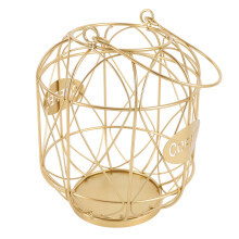 Porte-dosettes à café en cage de fer doré 375 g 15,5 19,5 cm