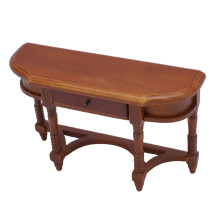 Tavolo semicircolare in scala 1:12 - betulla 11,9 7,8 3,8 cm