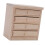 1:12 Chevet en bois de bouleau,4 tiroirs,7,6x6,8x4,5cm 13