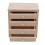 1:12 Chevet en bois de bouleau,4 tiroirs,7,6x6,8x4,5cm 12